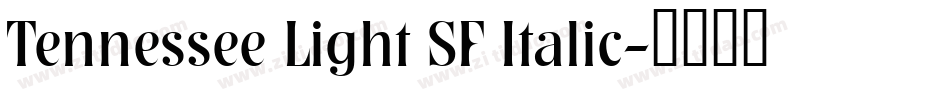 Tennessee Light SF Italic字体转换